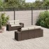Set sofás de jardín 6 piezas y cojines ratán sintético