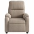 Sillón reclinable masaje eléctrico tela microfibra gris