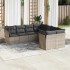 Set de sofás de jardín 8 pzas y cojines ratán sintético