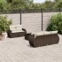 Set sofás de jardín 6 piezas y cojines ratán sintético