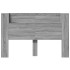Cabecero de cama con luz LED gris Sonoma 160x16,5x103,5
