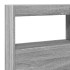 Cabecero de cama con luz LED gris Sonoma 140x17x102