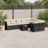Set de sofás de jardín 10 pzas cojines ratán sintético