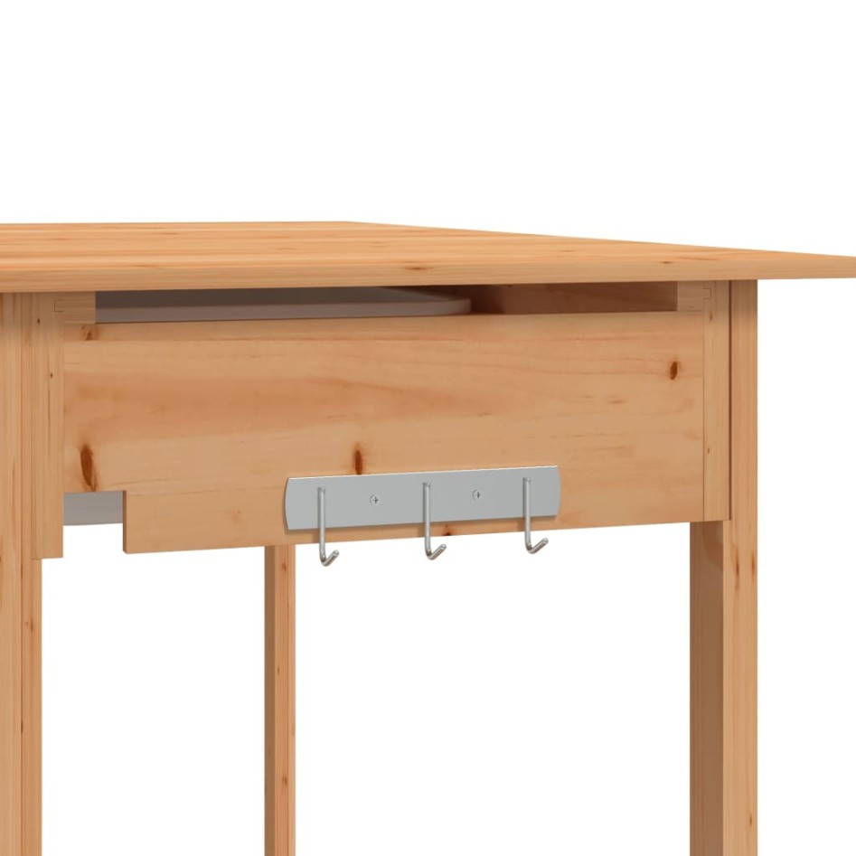Mesa para macetas con fregadero madera abeto 147,5x44x139,5