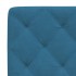 Estructura cama con luces LED terciopelo azul 90x200