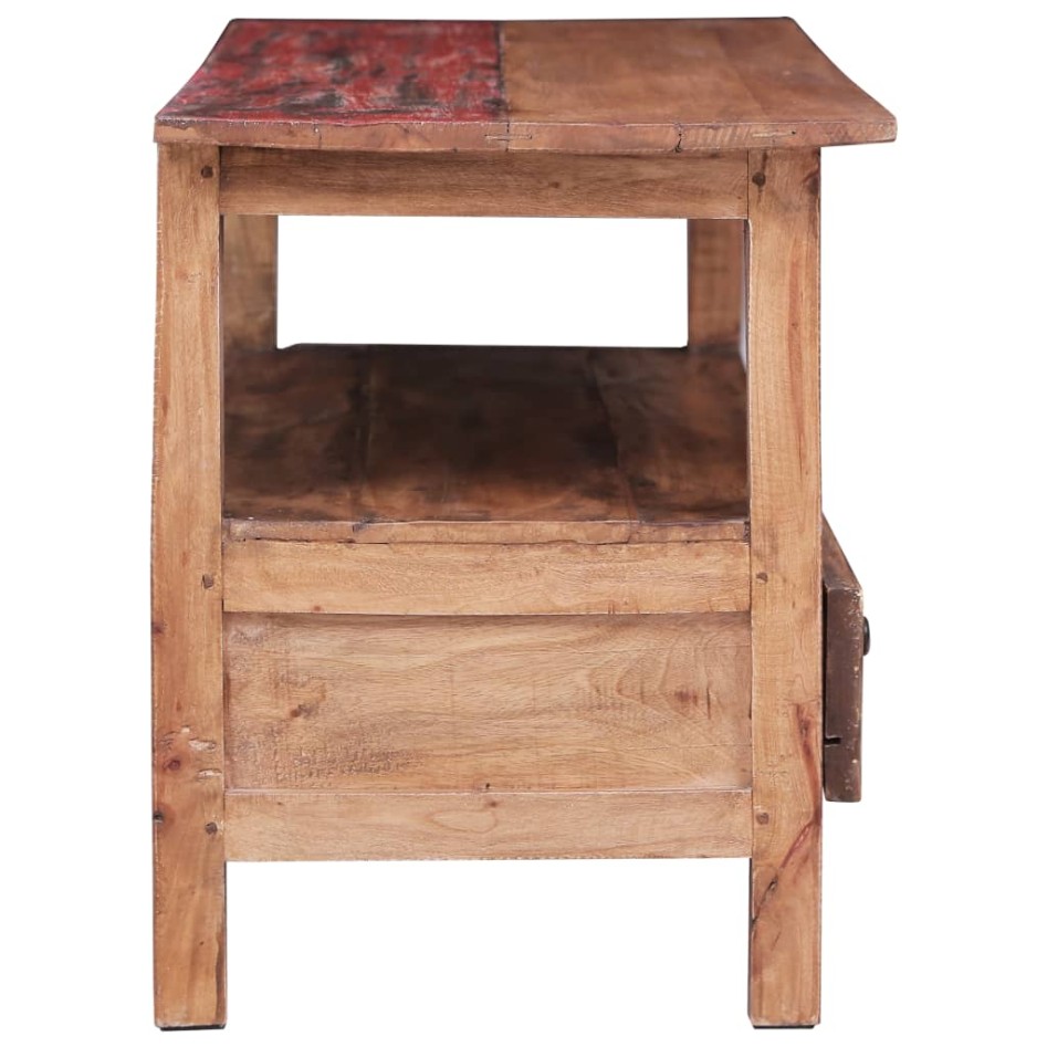 Mueble para la TV de madera maciza reciclada 90x40x50