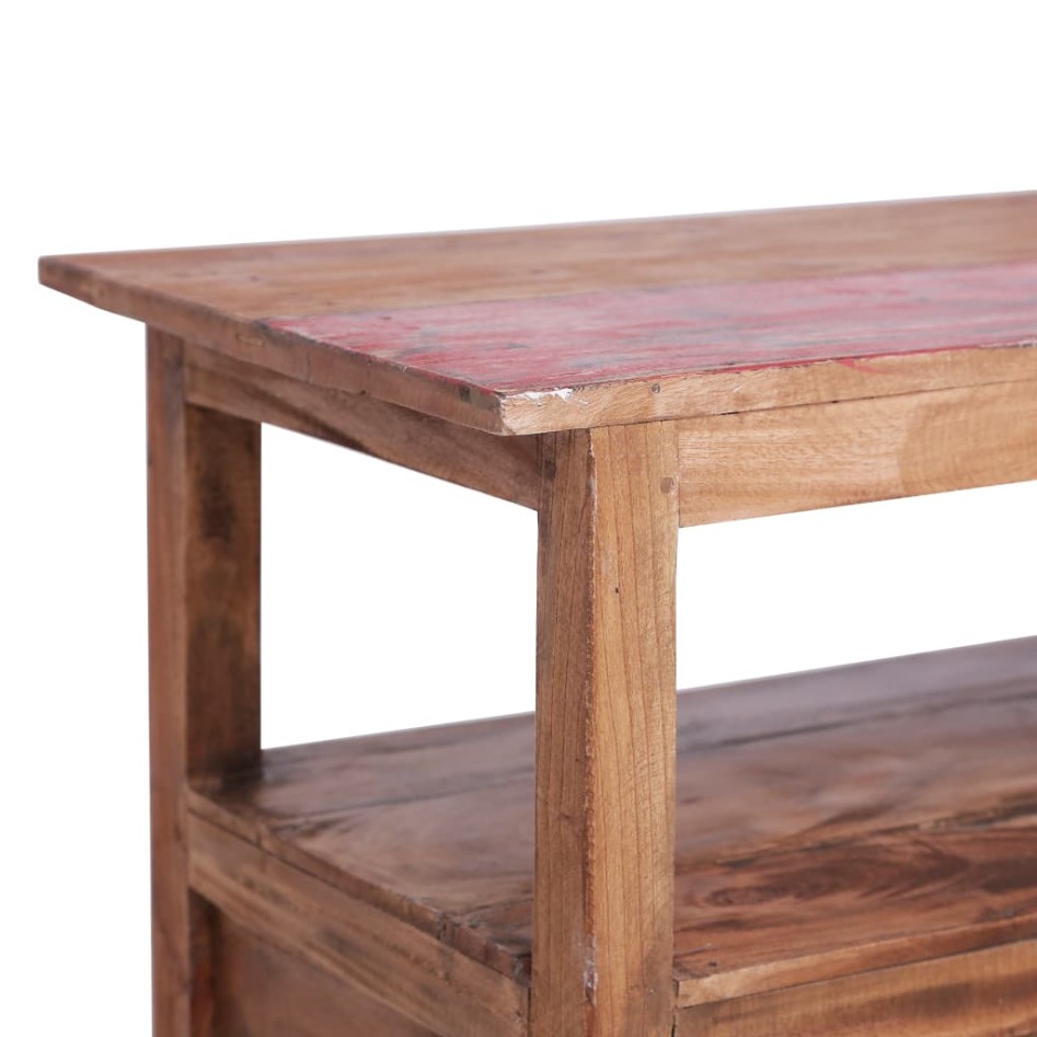 Mueble para la TV de madera maciza reciclada 90x40x50