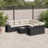 Set de sofás de jardín 8 piezas y cojines ratán sintético