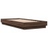 Estructura de cama sin colchón madera marrón roble 100x200