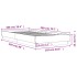Estructura de cama sin colchón madera marrón roble 100x200