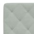 Estructura cama con luces LED terciopelo gris claro 160x200