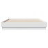 Estructura de cama madera de ingeniería blanca 120x200