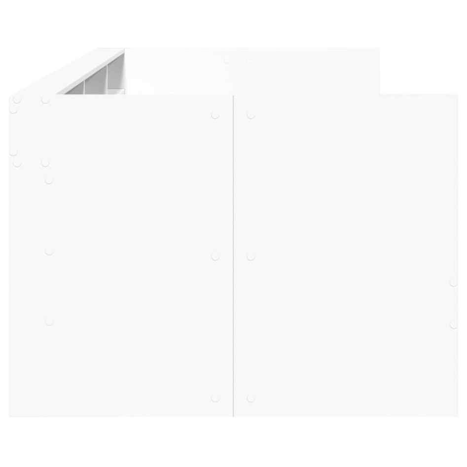 Sofá cama con cajones sin colchón blanco 100x200