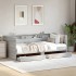 Sofá cama con cajones sin colchón gris Sonoma 90x200