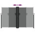Toldo lateral retráctil gris antracita 160x1000