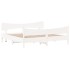 Estructura de cama sin colchón madera maciza blanca 200x200