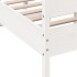 Estructura de cama sin colchón madera de pino blanca 120x200