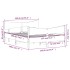 Estructura de cama sin colchón madera maciza marrón 135x190