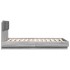 Cama con cabecero madera de ingeniería gris Sonoma 120x190