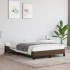 Estructura de cama sin colchón tela marrón oscuro 120x190