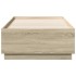 Estructura cama con luces LED madera roble Sonoma 90x190
