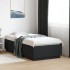 Estructura de cama madera de ingeniería negra 90x190