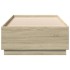 Estructura de cama madera de ingeniería roble Sonoma 90x200