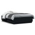 Estructura de cama madera de ingeniería negra 135x190