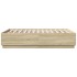 Estructura de cama madera de ingeniería roble Sonoma 120x190