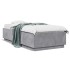 Estructura de cama madera de ingeniería gris hormigón