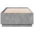 Estructura de cama madera de ingeniería gris hormigón