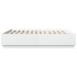 Estructura de cama madera de ingeniería blanca 200x200
