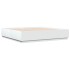 Estructura de cama madera de ingeniería blanca 200x200