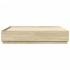 Estructura de cama madera de ingeniería roble Sonoma 200x200