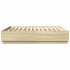 Estructura de cama madera de ingeniería roble Sonoma 200x200
