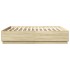 Estructura de cama madera de ingeniería roble Sonoma 180x200