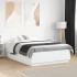 Estructura de cama madera de ingeniería blanca 120x190