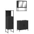 Juego de muebles de baño 3 pzas madera contrachapada