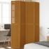 Biombo separador de 4 paneles madera maciza paulownia
