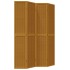 Biombo separador de 4 paneles madera maciza paulownia