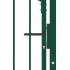 Puerta de valla con picos acero verde 100x125