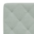 Estructura de cama sin colchón terciopelo gris claro 80x200
