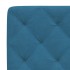 Estructura de cama con cabecero terciopelo azul 100x200