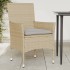 Sillones de jardín con cojines 2 uds ratán sintético