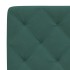 Estructura de cama luces LED terciopelo verde oscuro 100x200