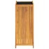 Jardinera con forro madera maciza de acacia 42x42x100