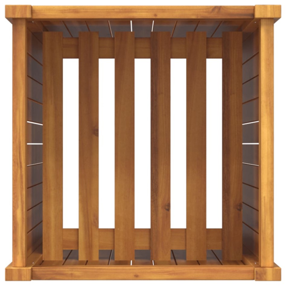 Jardinera con forro madera maciza de acacia 42x42x100