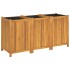 Jardinera con forro madera maciza de acacia 150x50x75