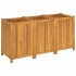 Jardinera con forro madera maciza de acacia 150x50x75
