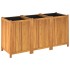 Jardinera con forro madera maciza de acacia 150x50x75